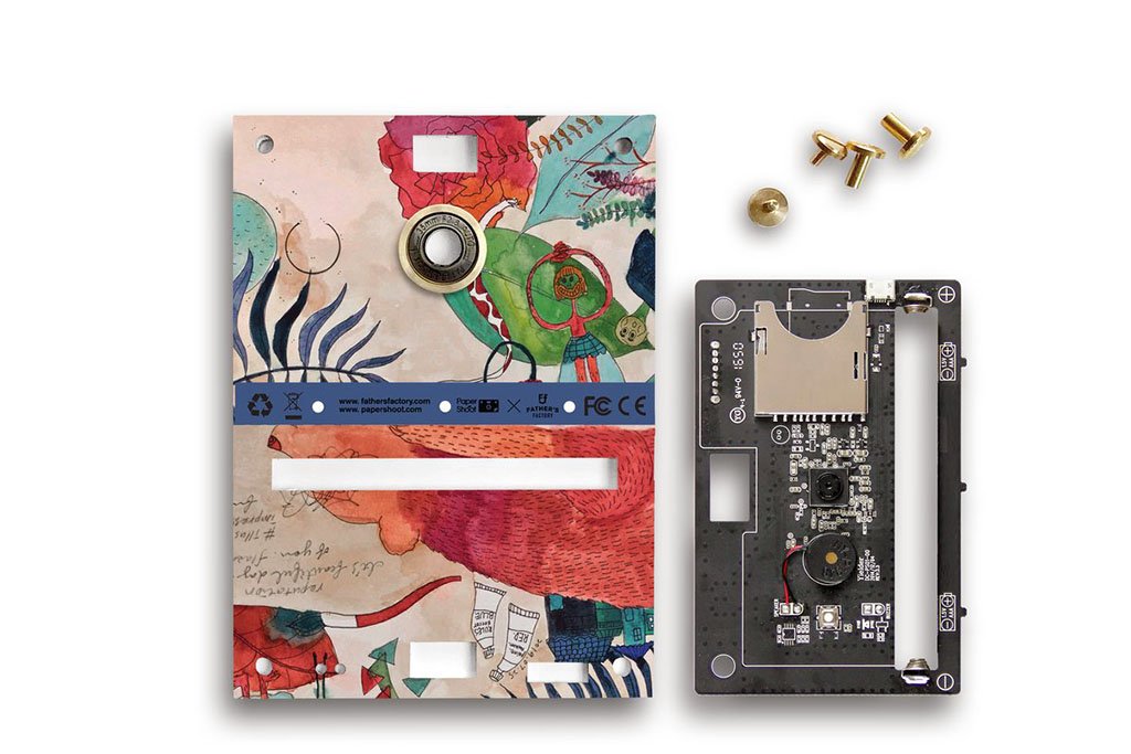 Father's Factory Rainbow PaperCam paper digital camera is a fun and easy to use working digital camera with recycled paper case for any beginner photographers.