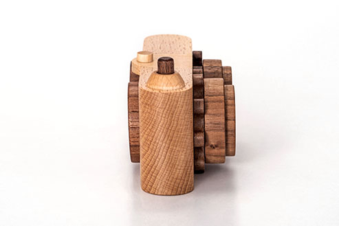 Twinkle wooden toy camera inspired by the stereo camera offers double the fun with two kaleidoscope lenses. Like a wooden binocular toy, Father’s Factory twinkle wooden toy camera has 2 lenses. Children can look through the lenses and find wonders. The kaleidoscopic lens will enhance creativity in children and offers high-quality playtime. Father's factory wooden toys can double as interior decor, kid’s room decor, and playroom display.