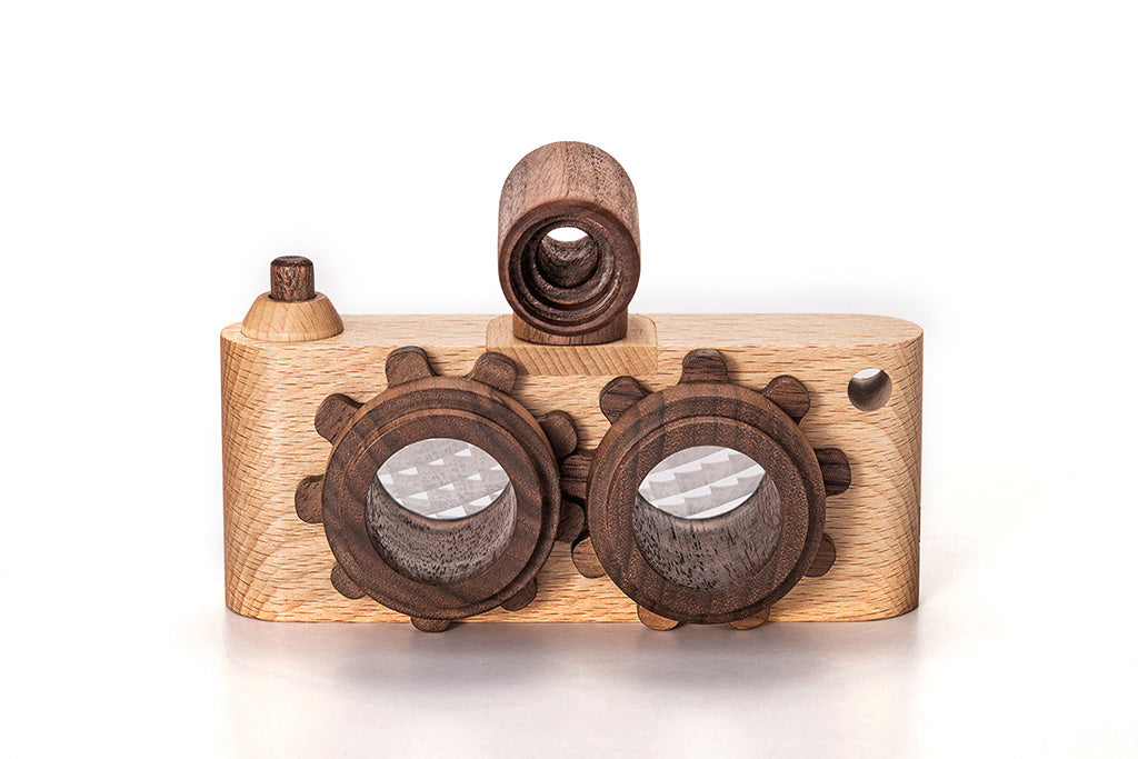 Twinkle Camera - Beechwood Camera Body W/ Walnut Lens