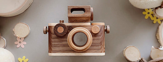 Benefit of playing wooden toy camera