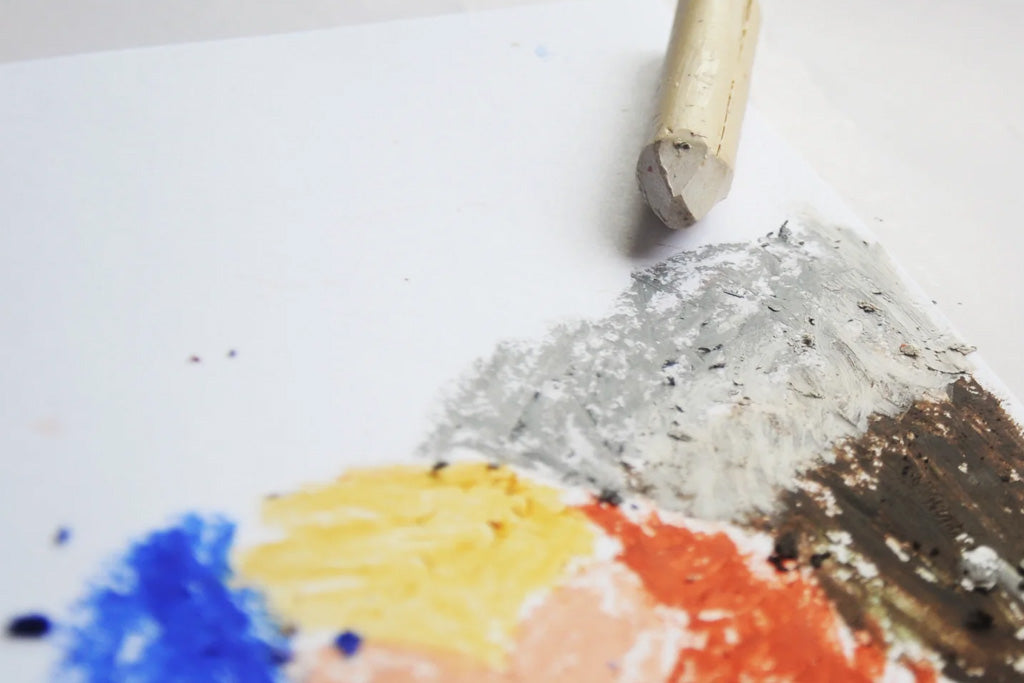color drawing example from organic beeswax crayons