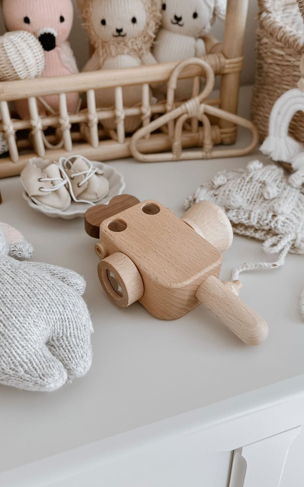 Discover a unique blend of playfulness and style with our wooden toy cameras that seamlessly double as chic interior decor. Elevate your space with these beautifully designed wooden toys, adding a touch of charm to your home while keeping your children entertained.
