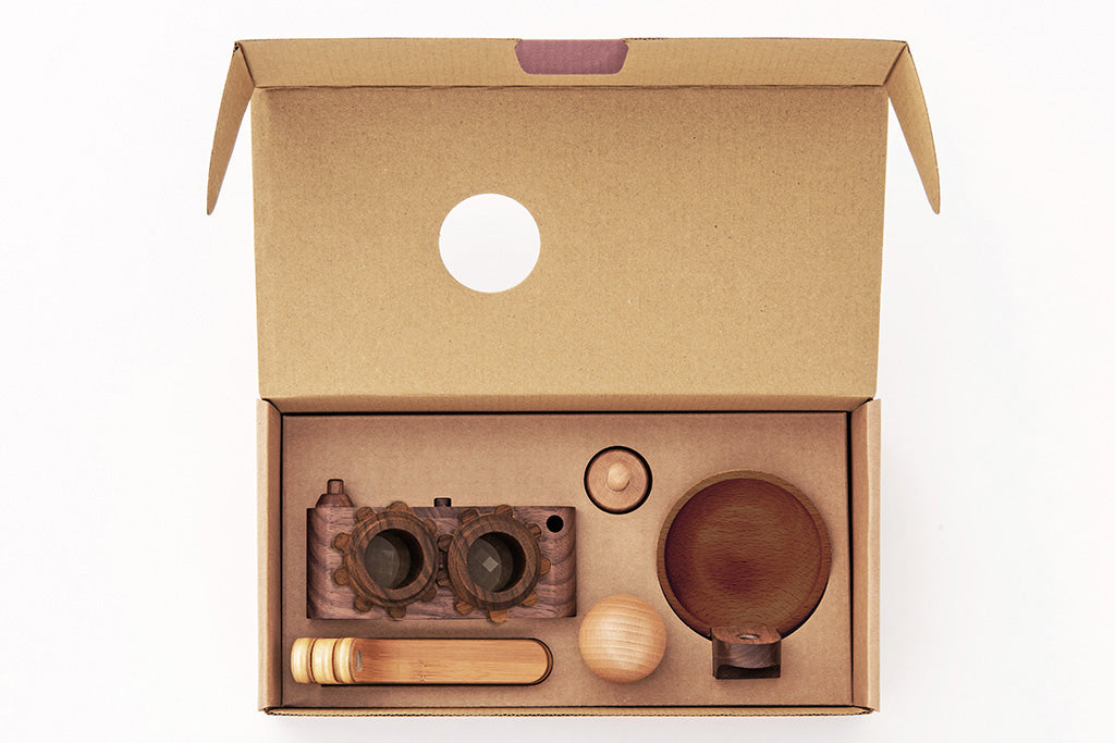 Twinkle Wood Toy Camera Idea Set/Walnut Body ($128& up Value)