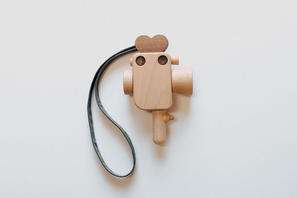 Limited Edition Super 8 Wooden Toy Camera Strap